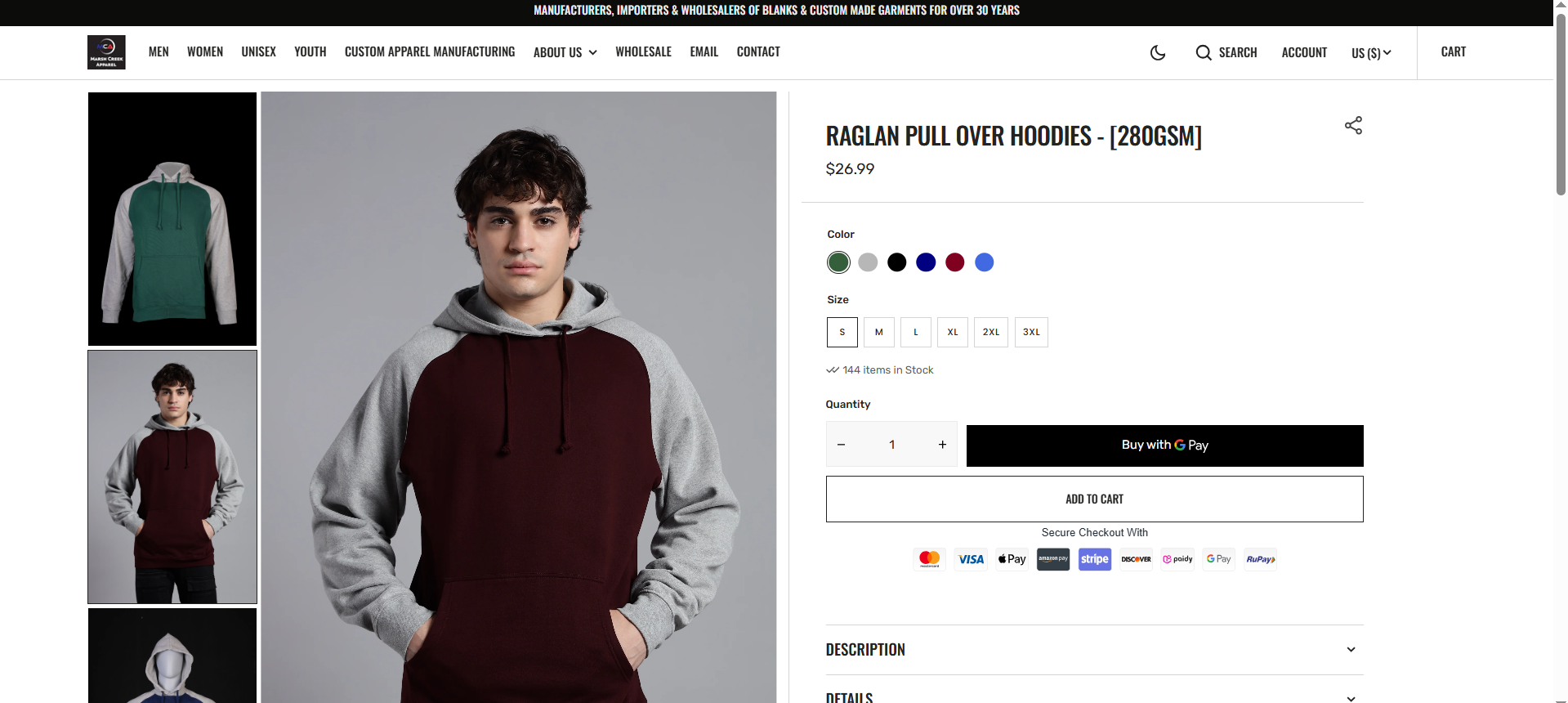 Marsh Creek — product detail page